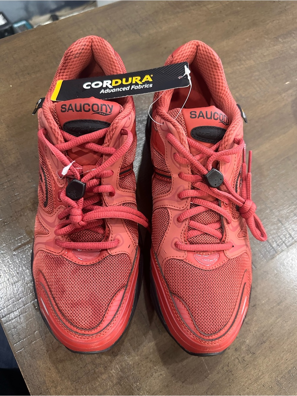 Saucony Womens Coral-Red Athletic Running Shoes